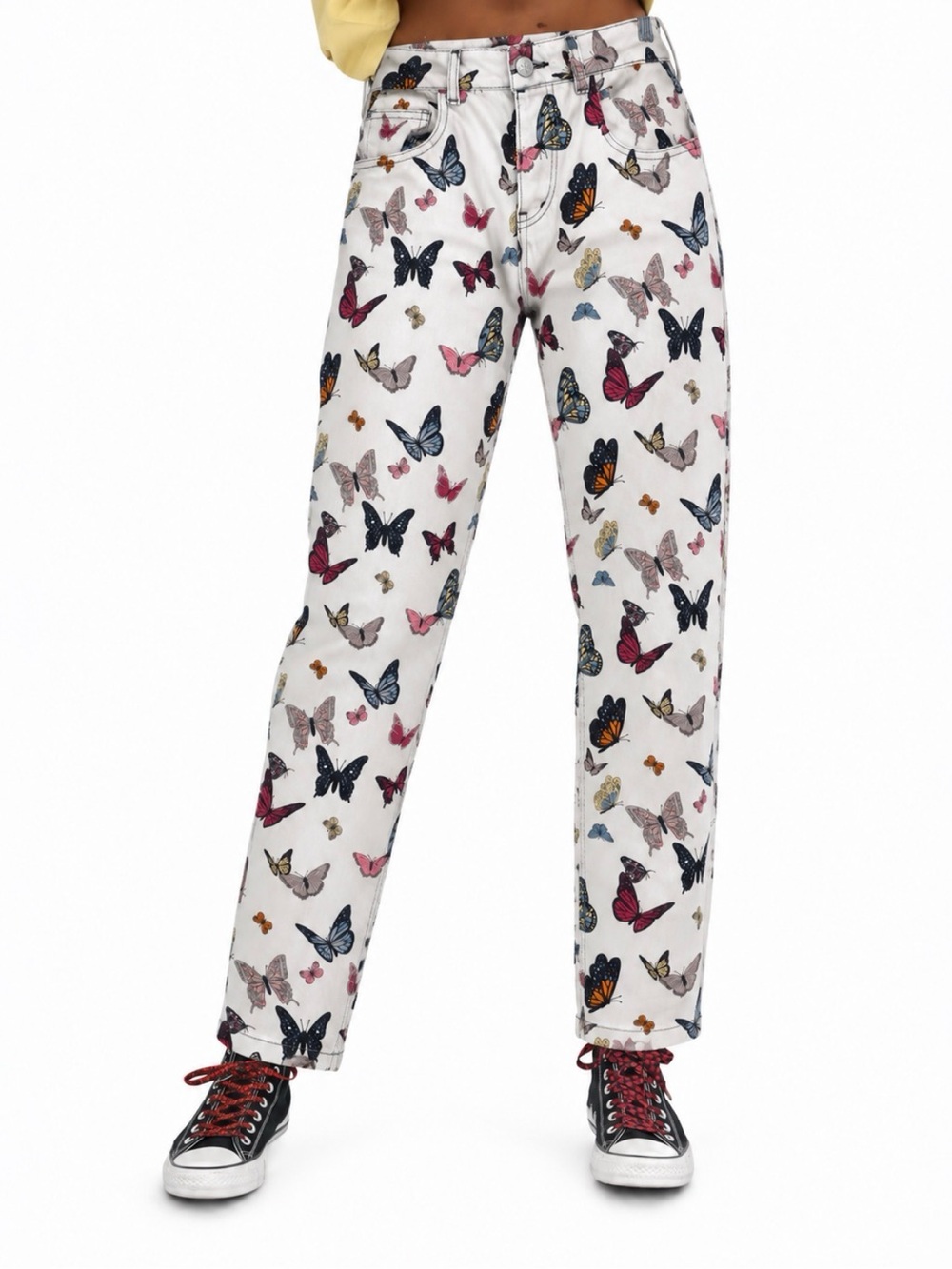 dELiA*s Miss Monarch Butterfly Jeans Small Y2K